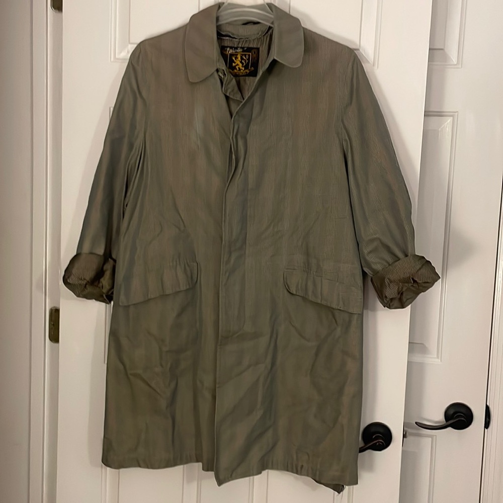 Vintage iridescent trench coat